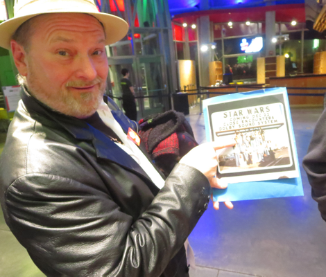 Nostalgia trip: Star Wars fan Terry shows off his high school era photo of Star Wars fandom (Photo: Gillian G. Gaar)